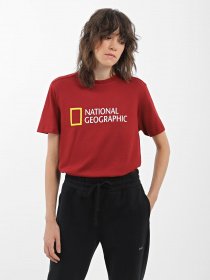 Футболки и поло National Geographic Foundation Big Logo модель W999-03-921_бордовий комб. Фото