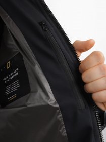 Куртки та дублянки National Geographic Re-Developed Hood Puffer модель M121-01-500_чорний Фото