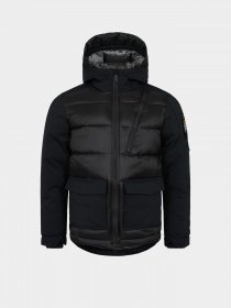 Куртки та дублянки National Geographic Re-Developed Hood Puffer модель M121-01-500_чорний Фото