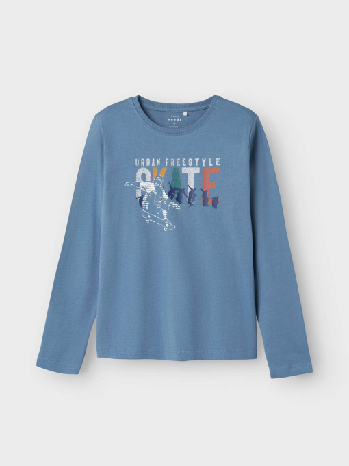 Худи и свитшоты Name it модель 13224962_Coronet Blue Skate Фото