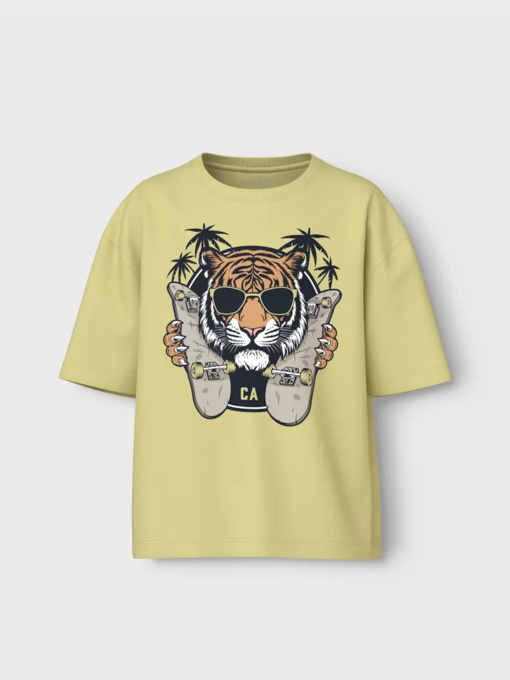 Футболки и поло Name it модель 13241586_Chardonnay Tiger Фото