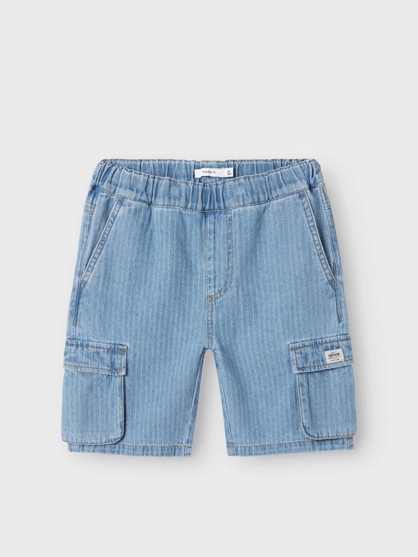 Шорти Name it модель 13240312_Light Blue Denim STRIPES Шорти Name it модель 13240312_Light Blue Denim STRIPES Фото