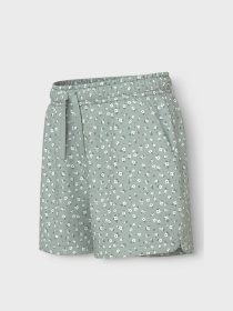Шорты Name it модель 13215235_Aqua Gray Floral Фото