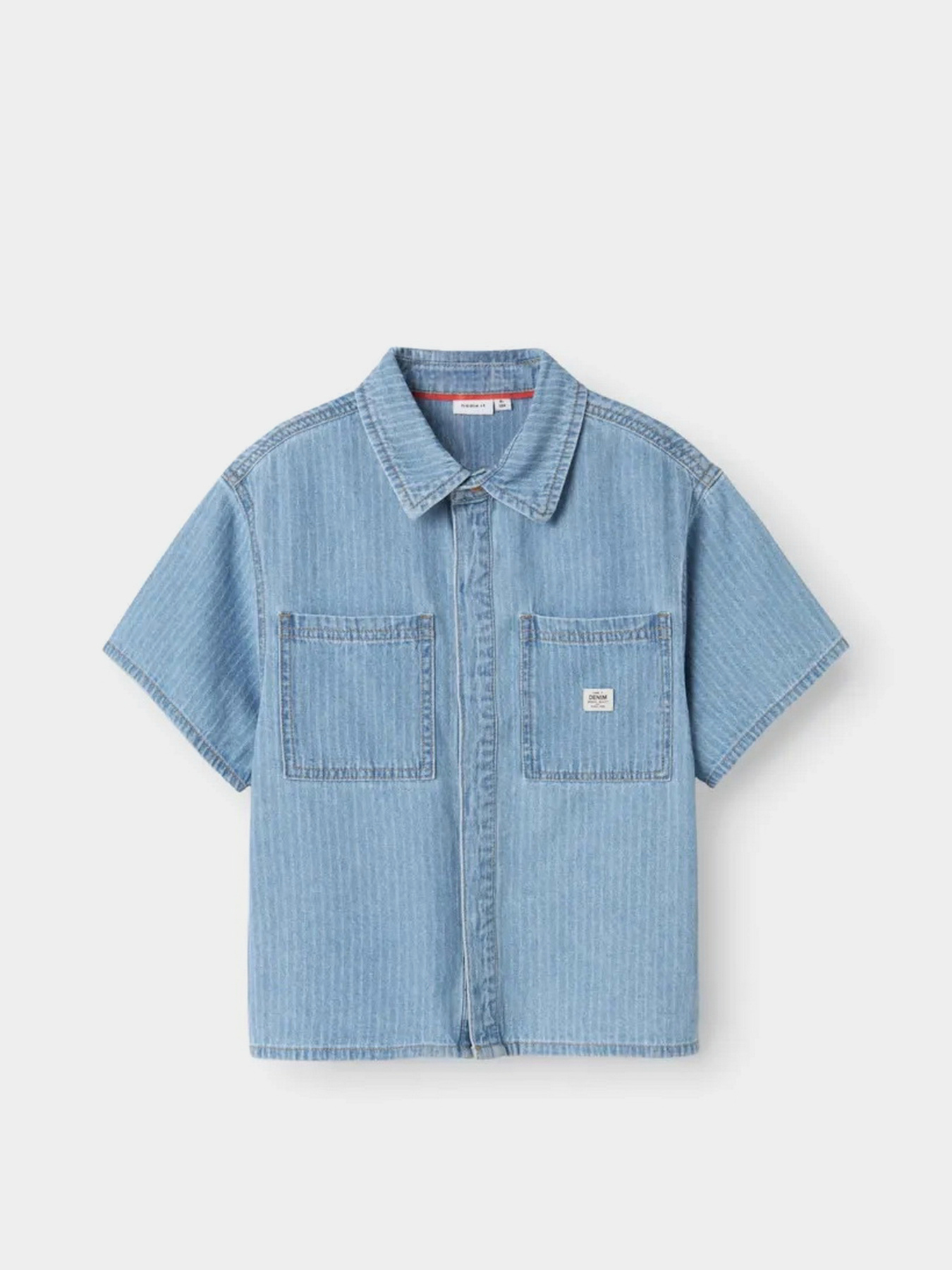 Рубашки Name it модель 13241473_Light Blue Denim STRIPES Фото