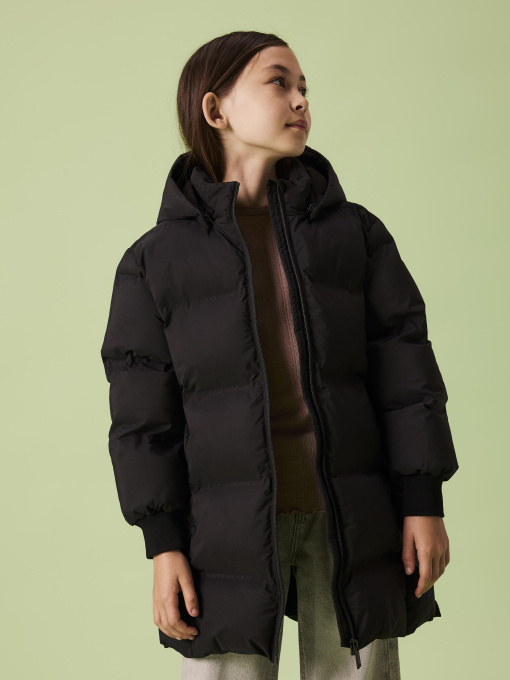 Куртки и дубленки Name it MUSK PUFFER JACKET LONG модель 13244889_Black Фото
