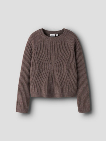 Свитры и кардиганы Name it RIKINE LS SHORT KNIT PULLOVER модель 13244623_Coffee Quartz Фото