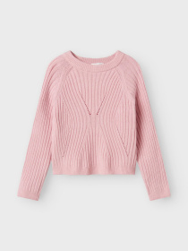 Свитры и кардиганы Name it RIKINE LS SHORT KNIT PULLOVER модель 13244623_Cradle Pink Фото