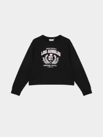 Худи и свитшоты Name it VANITA SHORT RLX SWEAT модель 13238413_Black La District Фото
