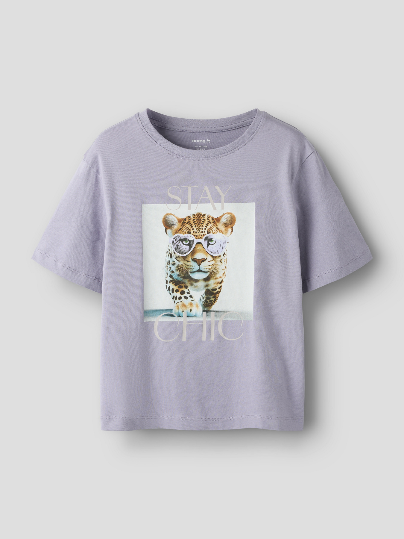 Футболки и поло Name it VOTEA SS NREG TOP модель 13239156_Lavender Gray Stay Chic Фото