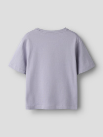 Футболки и поло Name it VOTEA SS NREG TOP модель 13239156_Lavender Gray Stay Chic Фото