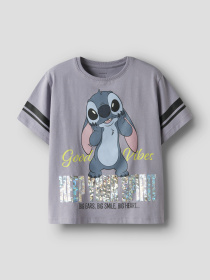 Футболки і поло Name it DYMI STITCH SS NREG TOP модель 13252107_Lavender Gray Фото
