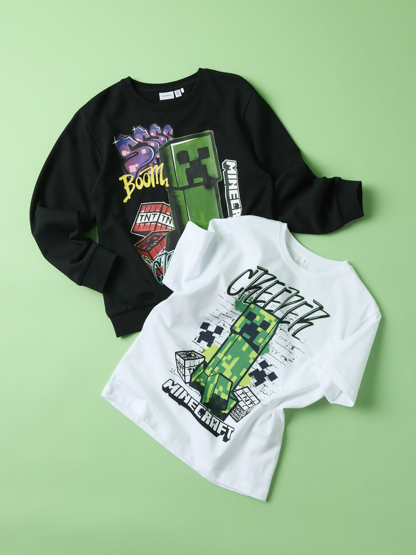 Футболки і поло Name it MINECRAFT SS NREG TOP модель 13252214_Bright White Фото