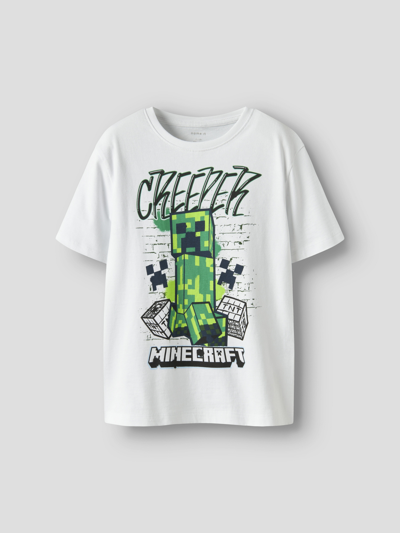 Футболки і поло Name it MINECRAFT SS NREG TOP модель 13252214_Bright White Фото