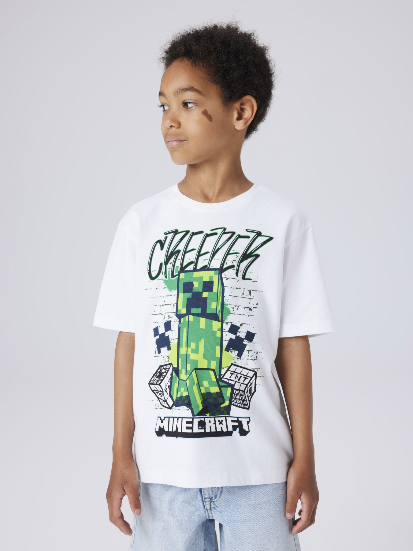 Футболки і поло Name it MINECRAFT SS NREG TOP модель 13252214_Bright White Фото