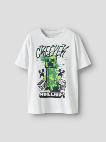 Футболки і поло Name it MINECRAFT SS NREG TOP модель 13252214_Bright White Фото