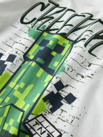 Футболки і поло Name it MINECRAFT SS NREG TOP модель 13252214_Bright White Фото