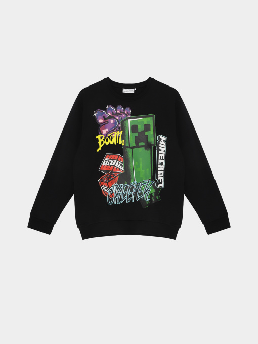 Худи и свитшоты Name it MINECRAFT NREG SWEAT модель 13252218_Black Фото