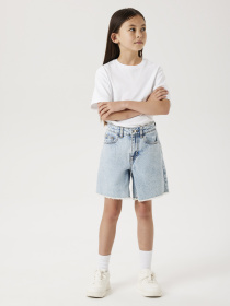 Шорти Name it BELLA WIDE DNM SHORTS модель 13240207_Light Blue Bleached Denim Фото