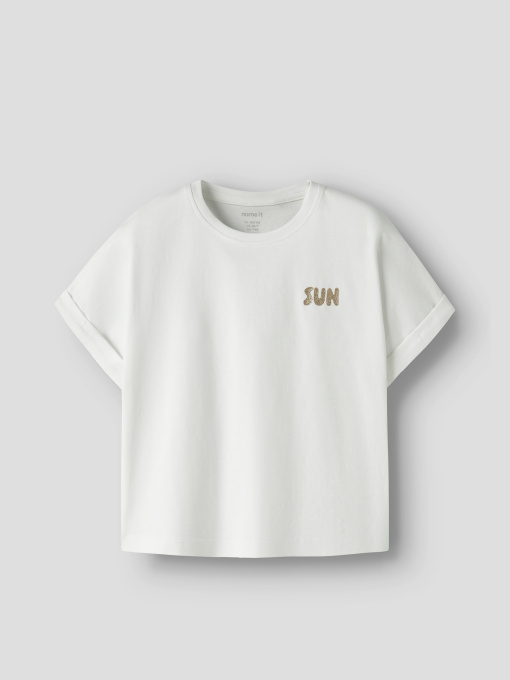 Футболки і поло Name it VILLE SS LOOSE TOP модель 13253523_Bright White Фото