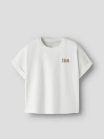Футболки і поло Name it VILLE SS LOOSE TOP модель 13253523_Bright White Фото