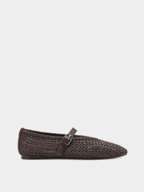 Туфлі та лофери Nokwol LOVA модель Lova Brown Raffia Фото
