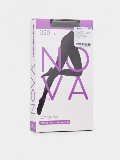 Колготы Nova модель NOVA Cotton 320 чорний Фото