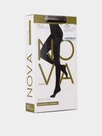 Колготи Nova модель NOVA Wool 150 чорний Фото