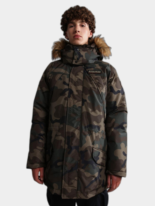 Куртки та дублянки Napapijri Epoch Camo & Fur модель NP0A4GM9F84S Фото