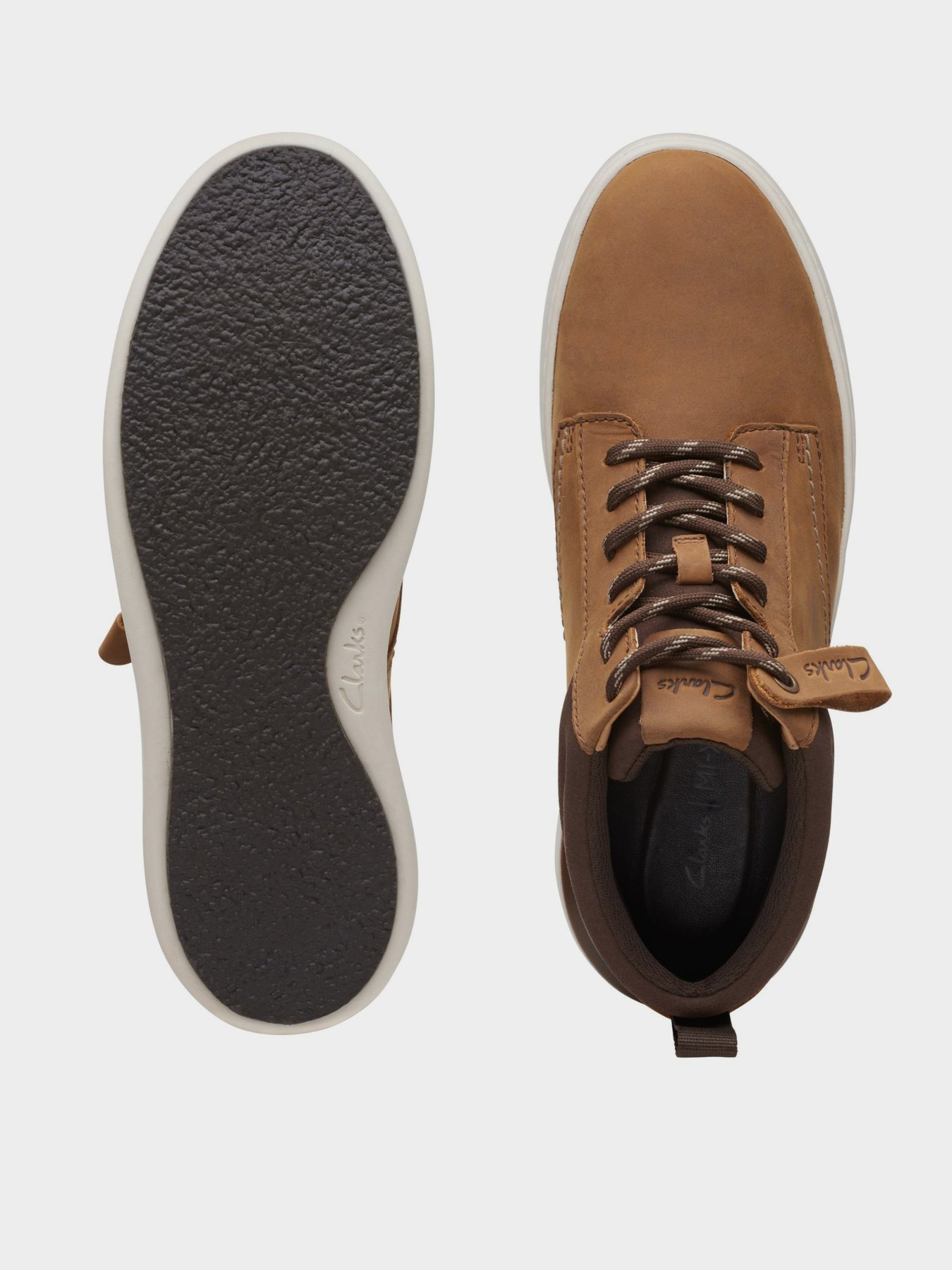 Черевики та чоботи Clarks Court Lite Mid Light Tan модель 26169132 Черевики та чоботи Clarks Court Lite Mid Light Tan модель 26169132 Фото