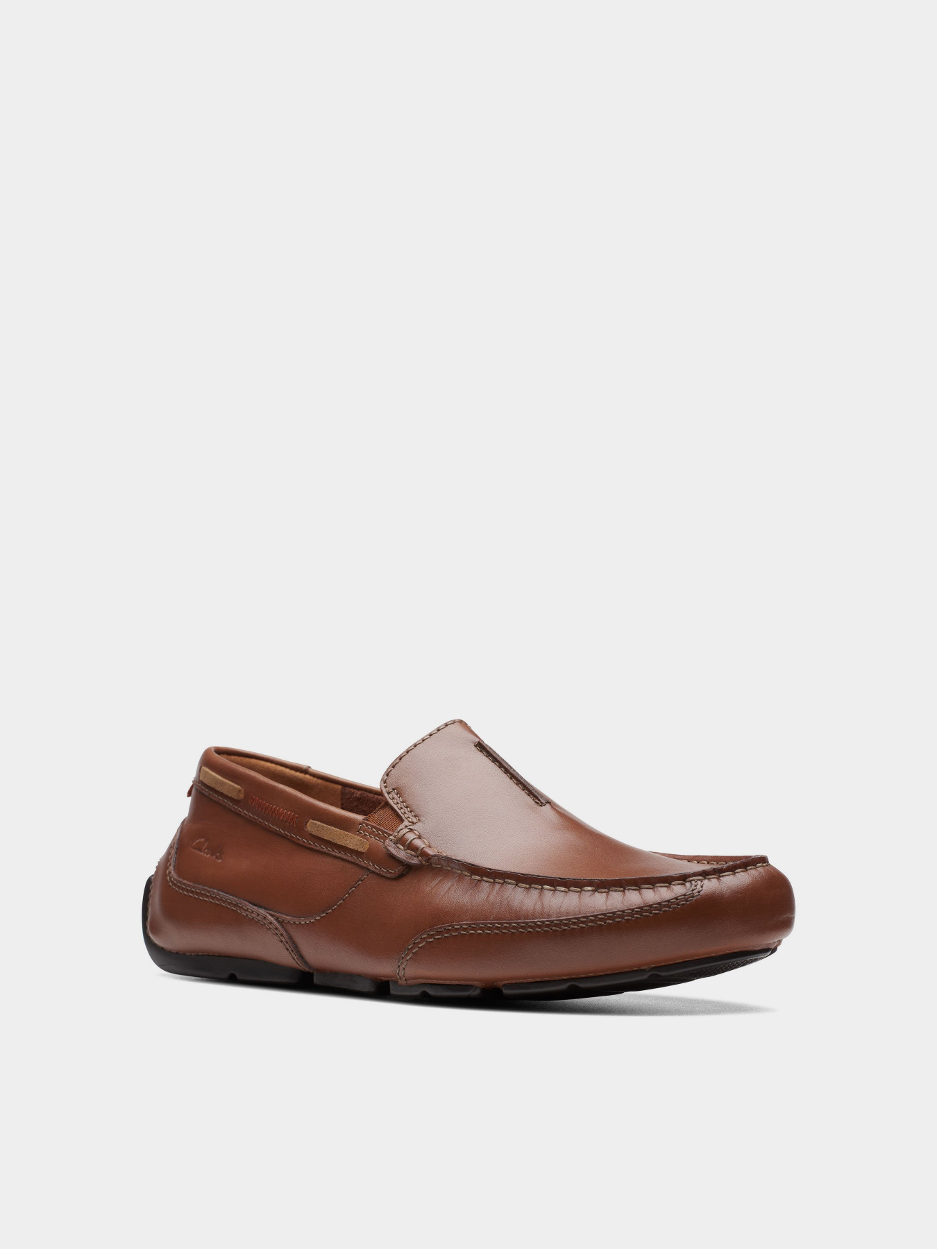 Сліпони та мокасини Clarks Markman Seam Tan Leather модель 26171568 Фото