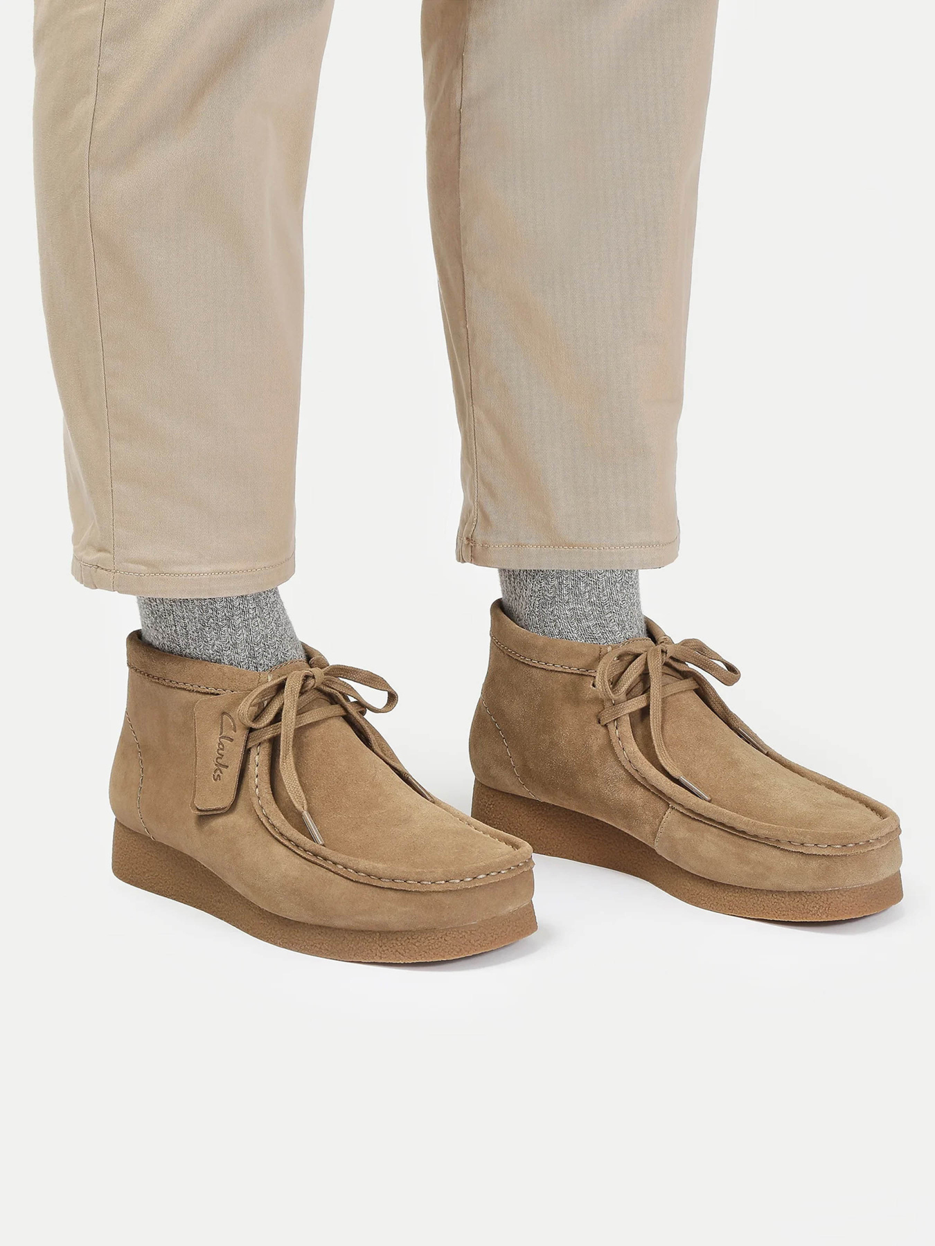 Ботинки и сапоги Clarks Wallabee Evo модель 26172824 Фото