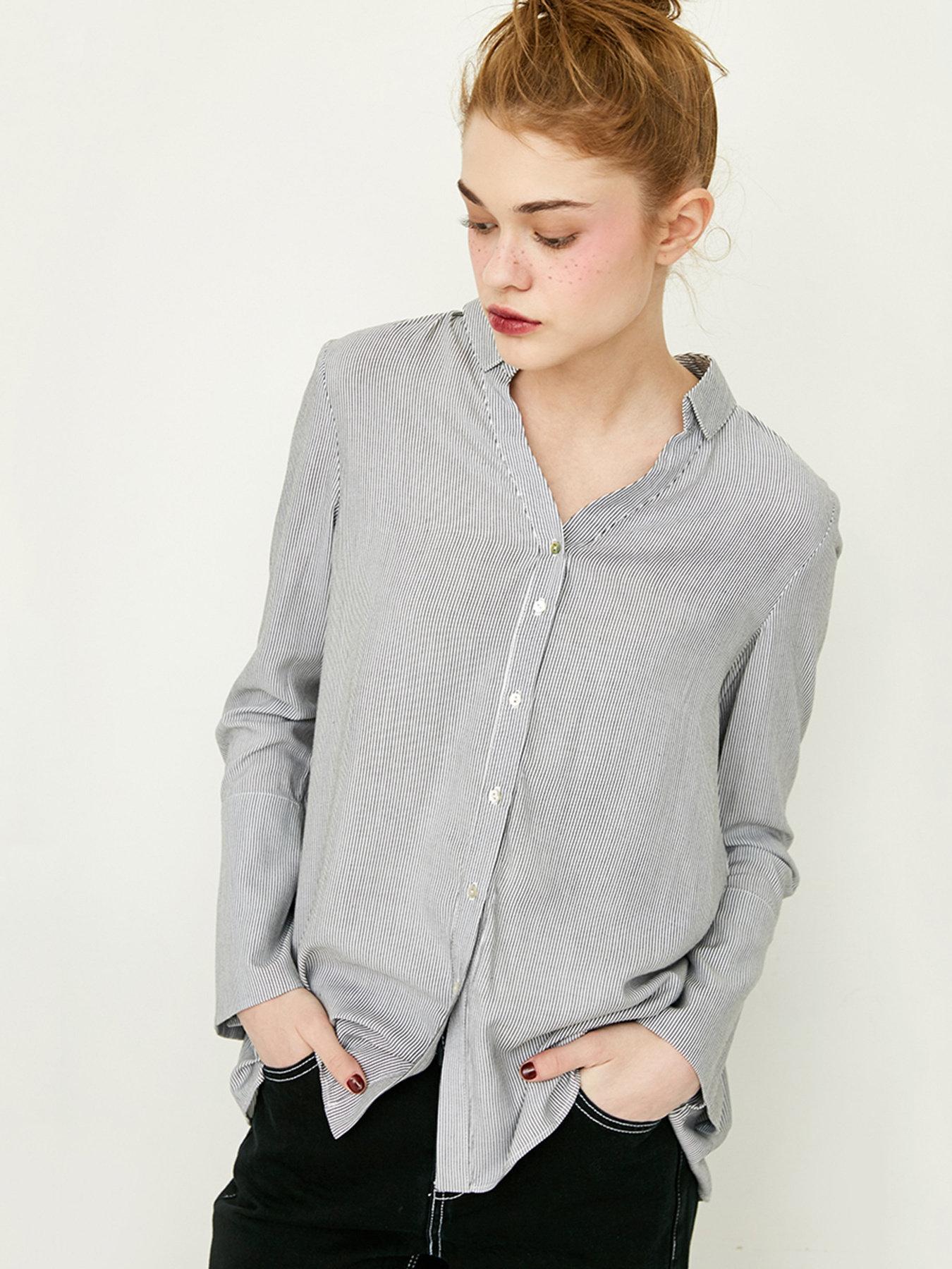 Рубашки Only модель 117105521E40_білий з чорним Фото