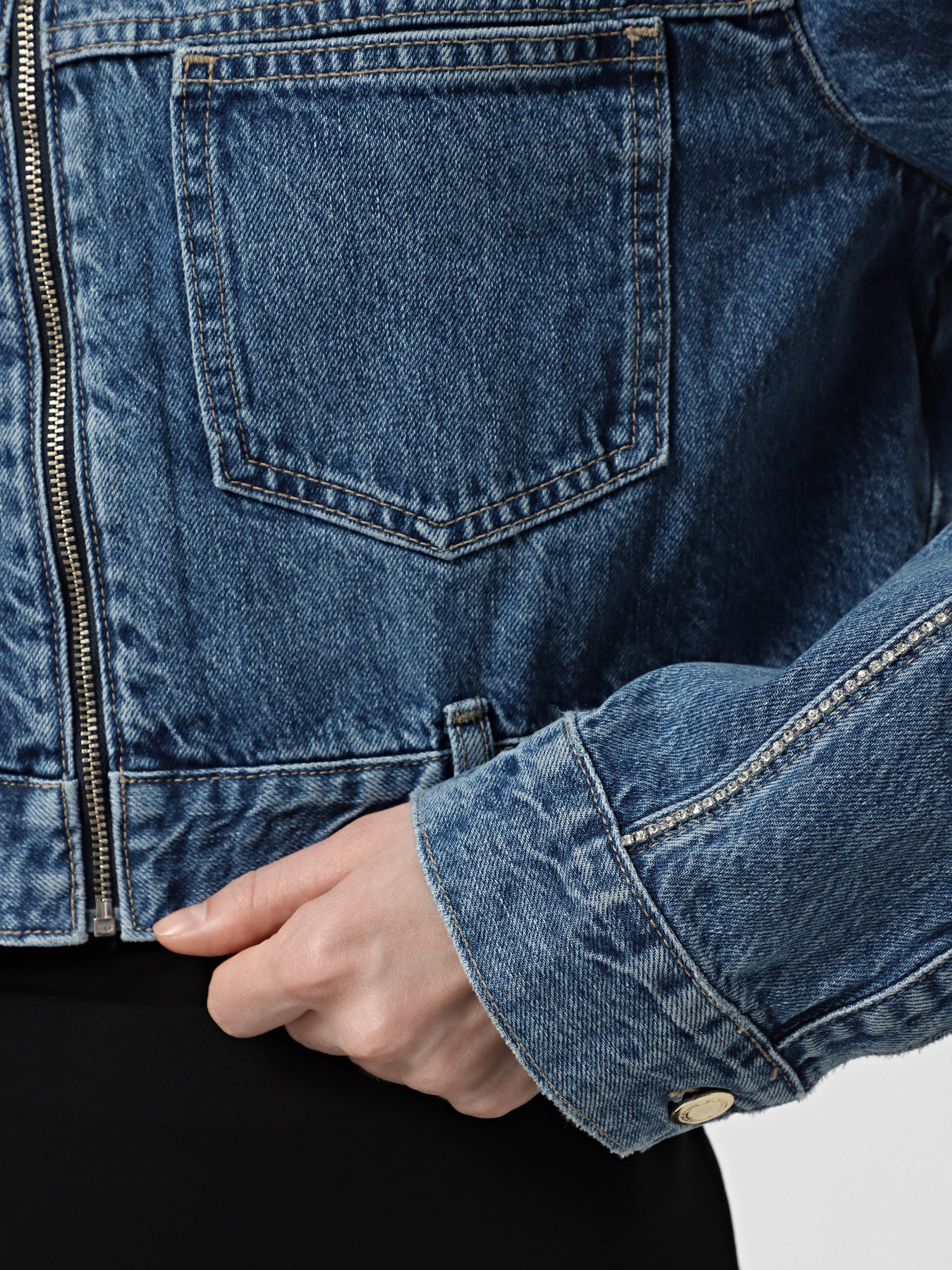 Куртки та дублянки Only модель 15304188_Medium Blue Denim Фото