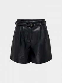 Шорти Only HEIDI FAUX LEATHER SHORTS модель 15275421_Black Фото