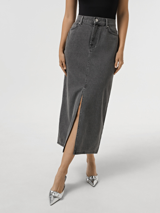 Юбки Only модель 15321107_Medium Grey Denim Фото