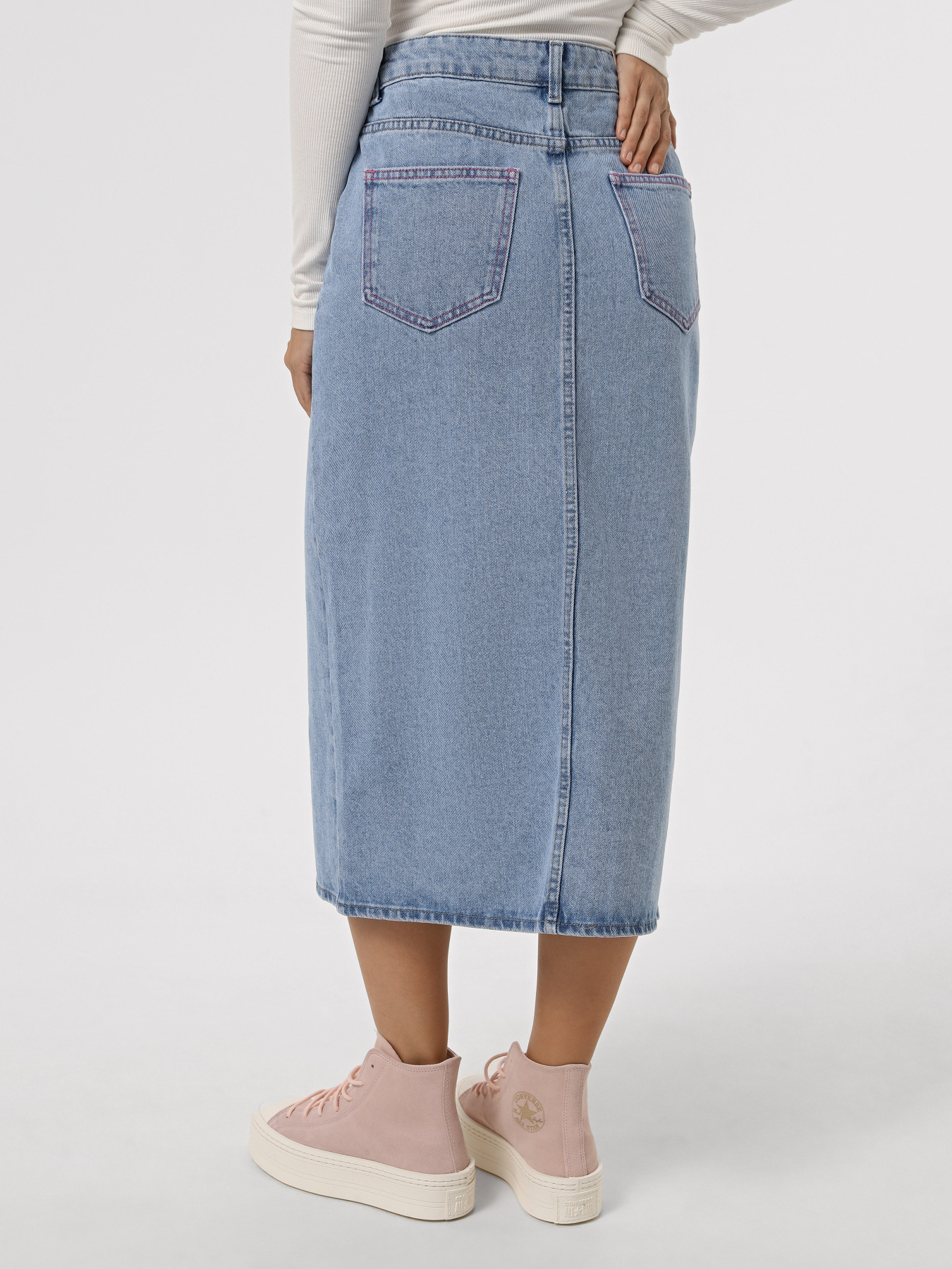 Юбки Only модель 15330818_Light Blue Denim PINK Фото