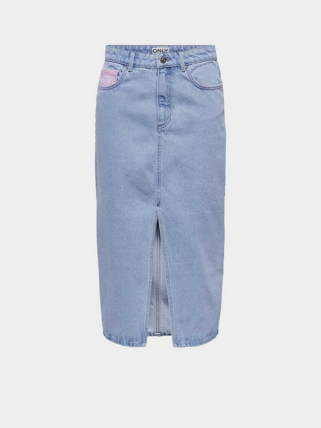Юбки Only модель 15330818_Light Blue Denim PINK Фото