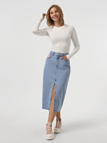 Юбки Only модель 15330818_Light Blue Denim PINK Фото