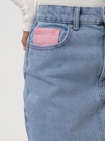 Юбки Only модель 15330818_Light Blue Denim PINK Фото