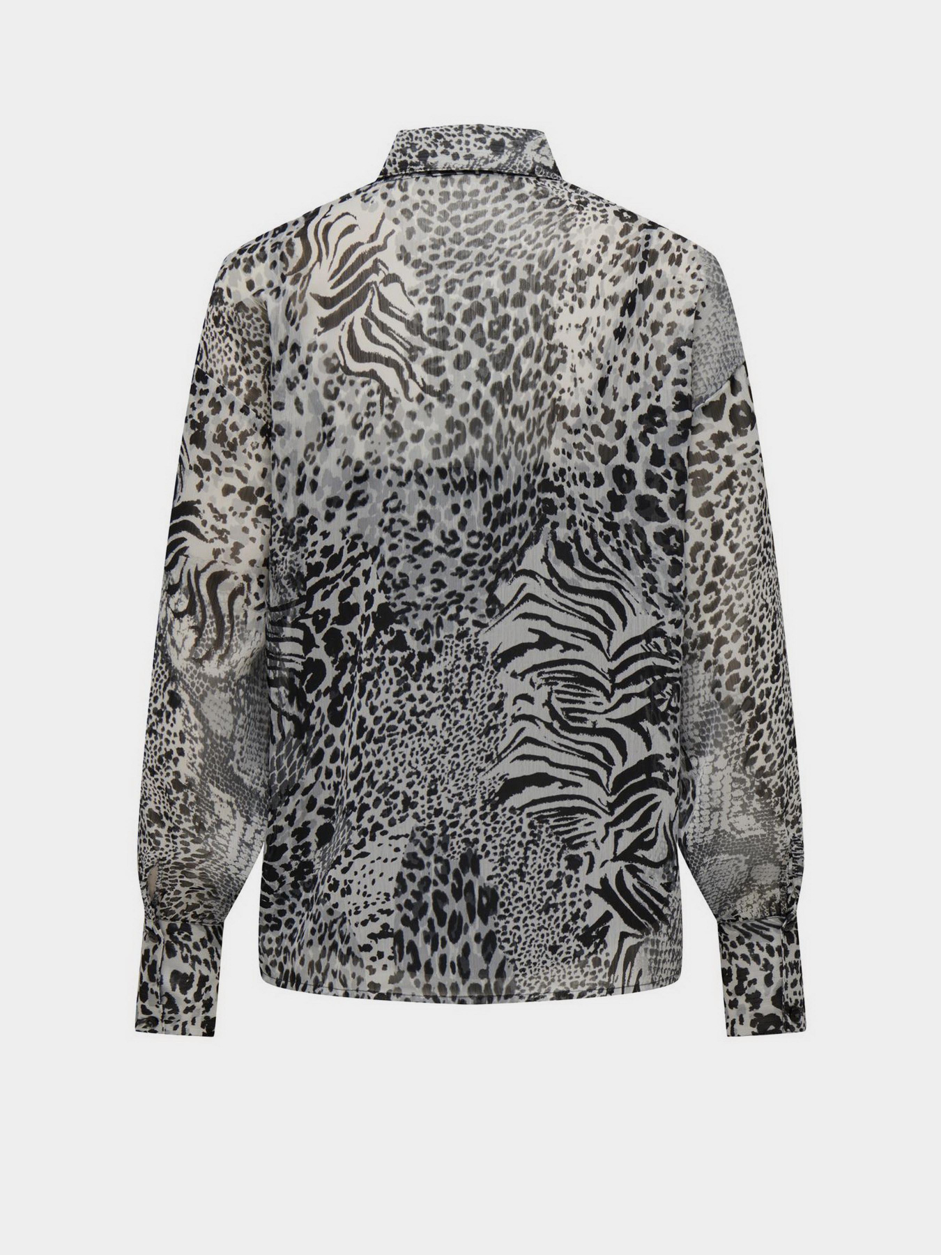 Сорочки Only модель 15329222_Gray Violet Ranch animal Фото