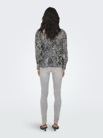Сорочки Only модель 15329222_Gray Violet Ranch animal Фото