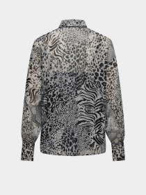 Сорочки Only модель 15329222_Gray Violet Ranch animal Фото