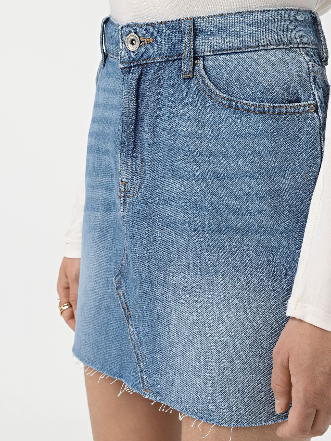 Юбки Only модель 15325678_Medium Blue Denim Фото