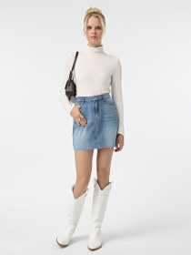 Юбки Only модель 15325678_Medium Blue Denim Фото