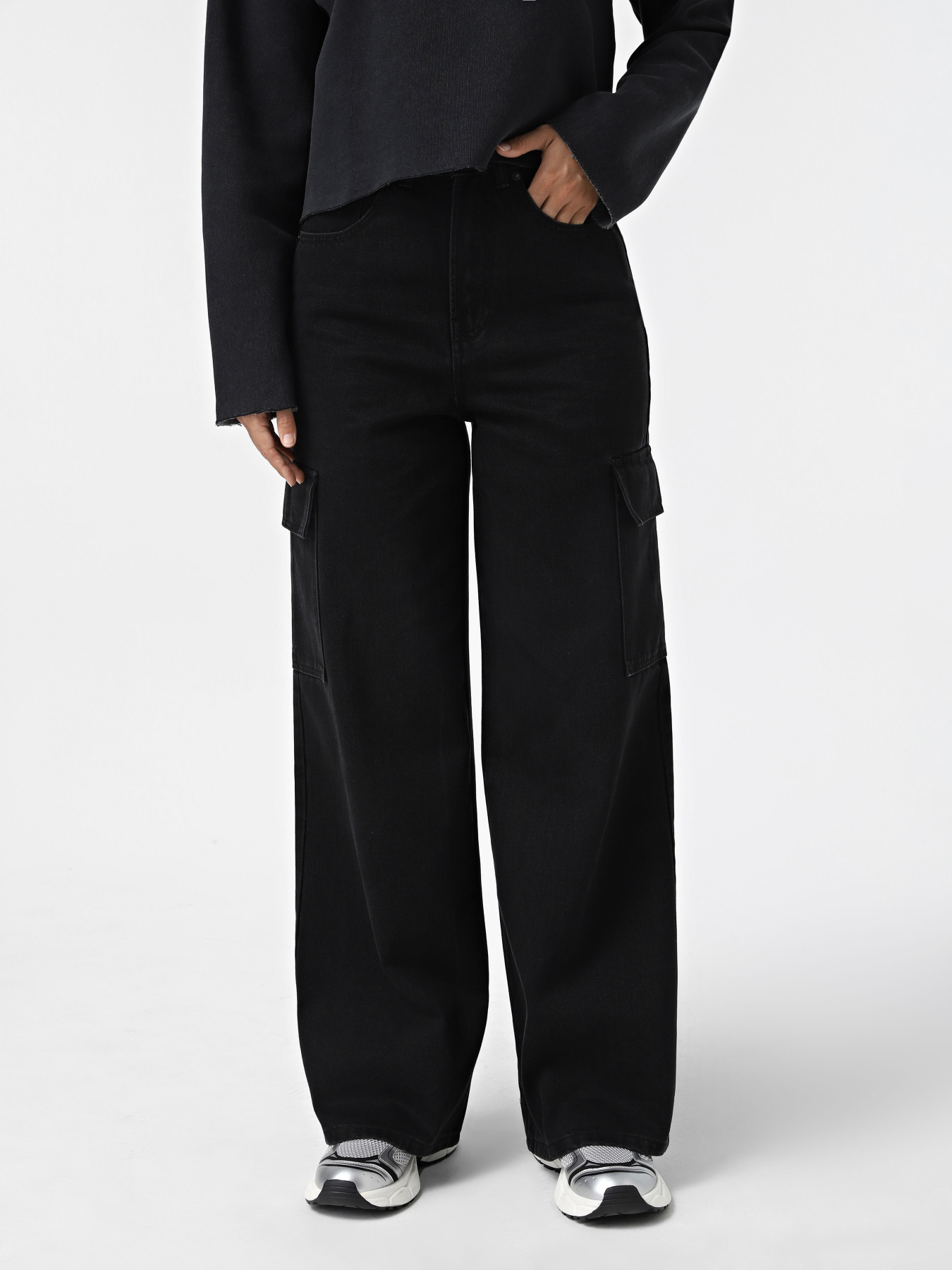 Штани Only модель 15272346_Washed Black Штани Only модель 15272346_Washed Black Фото