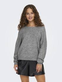 Светри та кардигани Only модель 15329229_Light Grey Melange Black l Фото