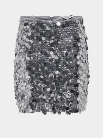 Юбки Only модель 15336231_Silver W SILVER SEQUINS Фото