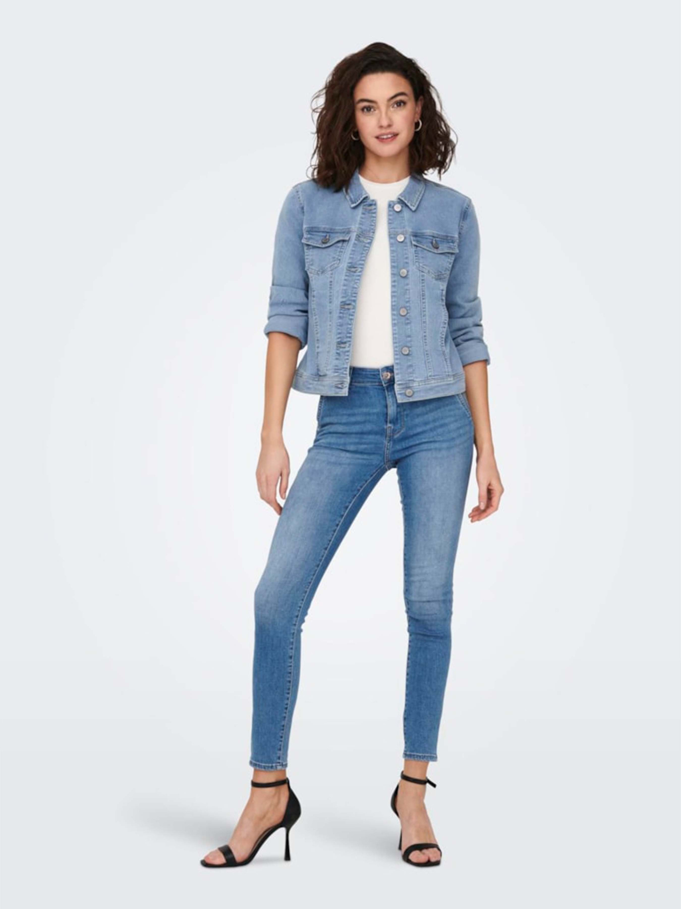 Куртки и дубленки Only модель 15243147_Light Blue Denim Фото