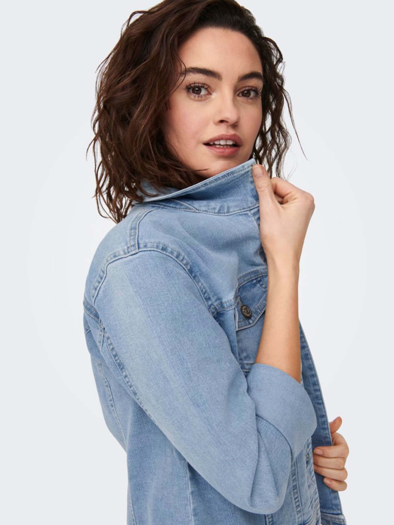 Куртки и дубленки Only модель 15243147_Light Blue Denim Фото