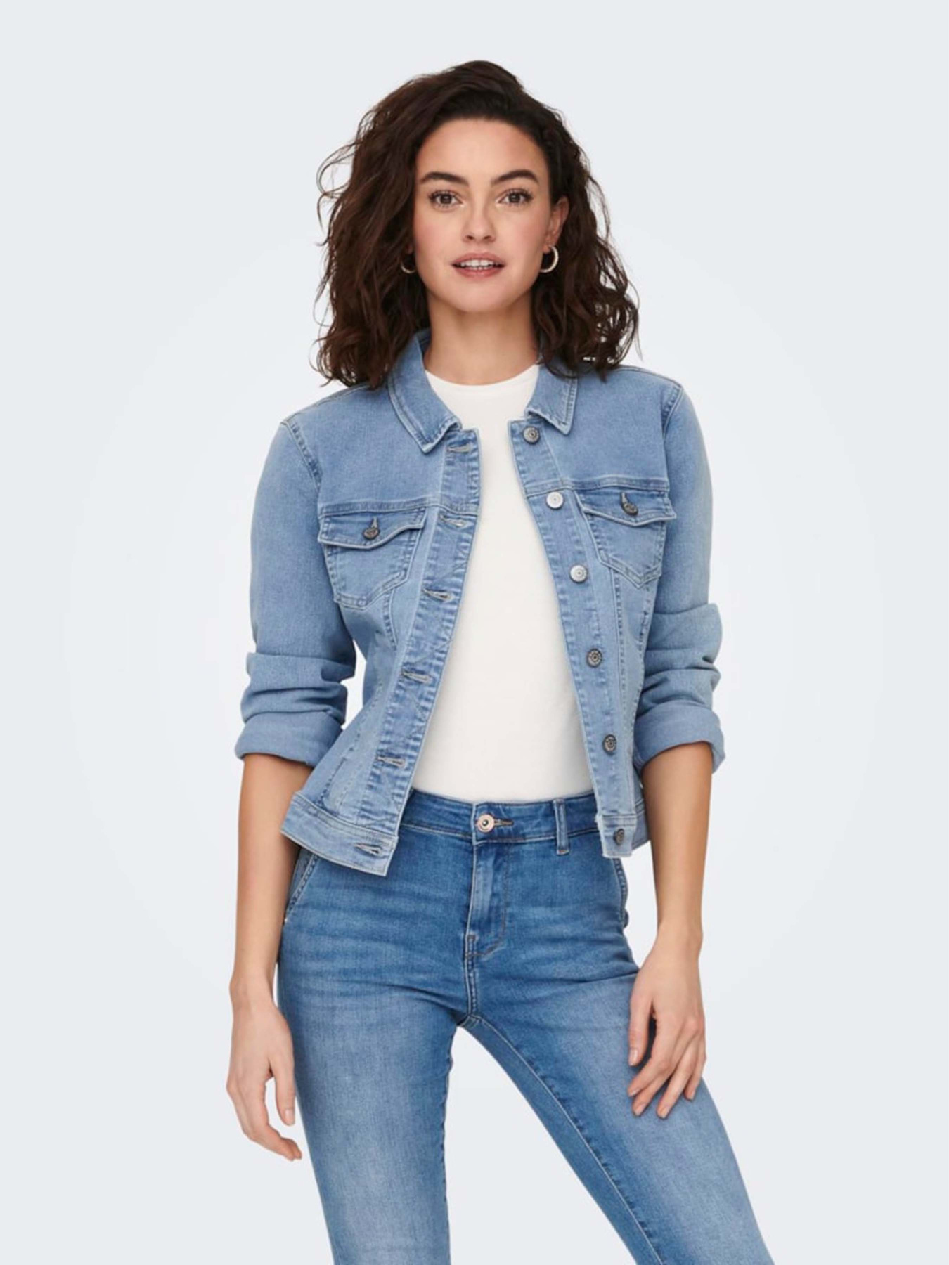 Куртки и дубленки Only модель 15243147_Light Blue Denim Фото